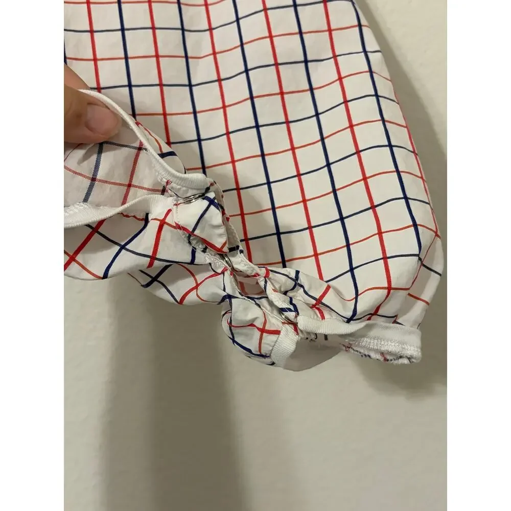 Jacadi Paris Size 6 Months Romper Cotton One Piece Nautical Sailor Lightweight